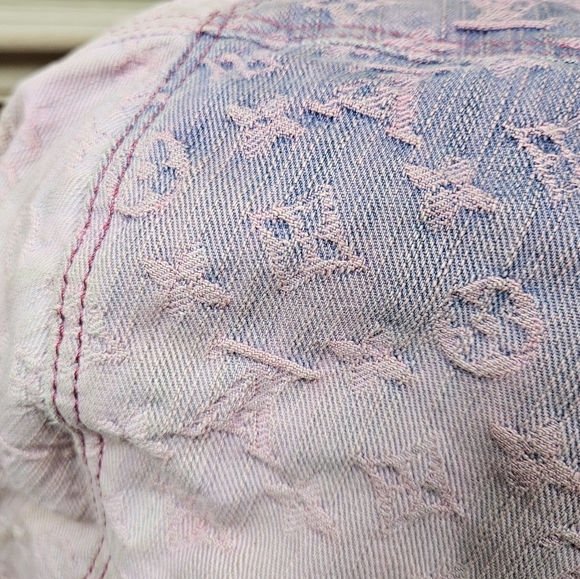 Auth Louis Vuitton Sunshine Pm Burgundy and Blue Denim Jean Cross body Bag - Picture 9 of 15